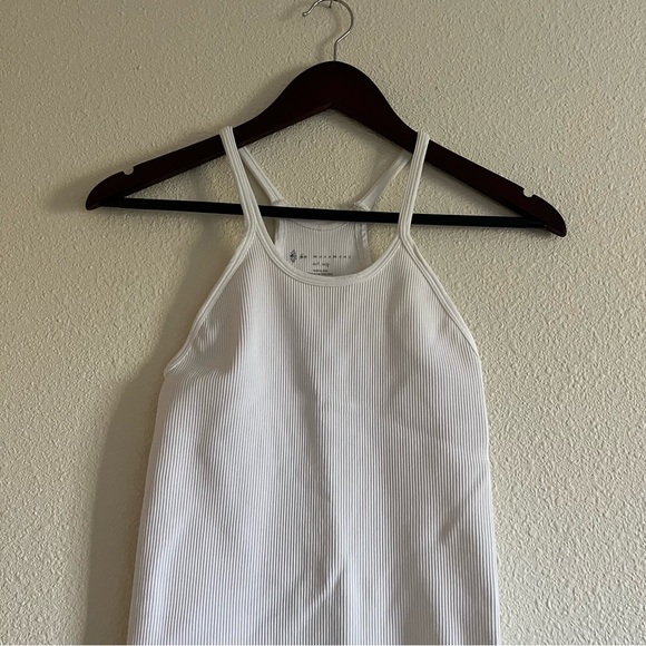 NWOT 🌺Free People Happiness Runs Ribbed Onsie /Jumpsuit in White Size M/L - Picture 6 of 13